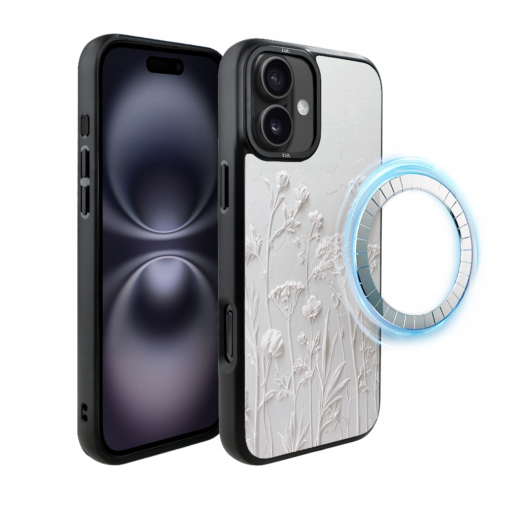 Pouzdro pro iPhone 16 Ibizu DropGuard Matt s MagSafe, sušené polní květy