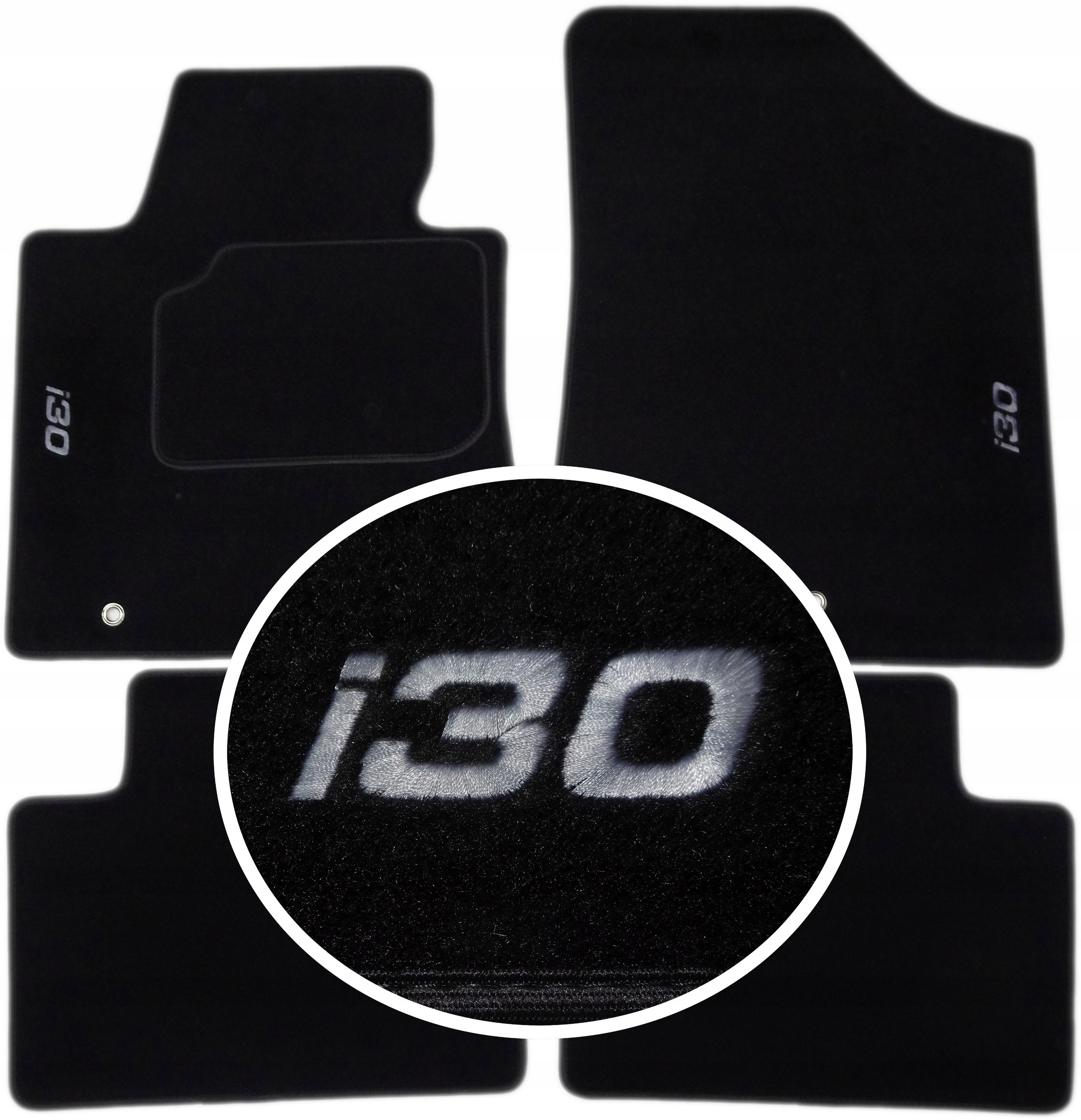 Hyundai i30 II 12-17Р. килимки CLASSIC + вишивка CH2