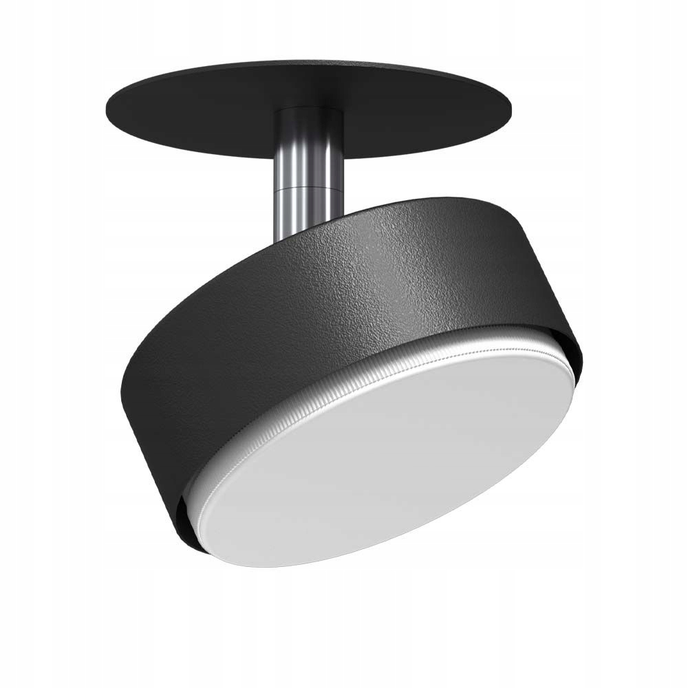 Lampa bodové podomítkové svítidlo pohyblivá černá, kulatý reflektor Brosline