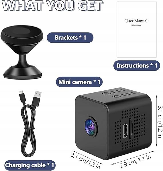 MINI KAMERA WiFi 1080p EAN (GTIN) 5906530980940