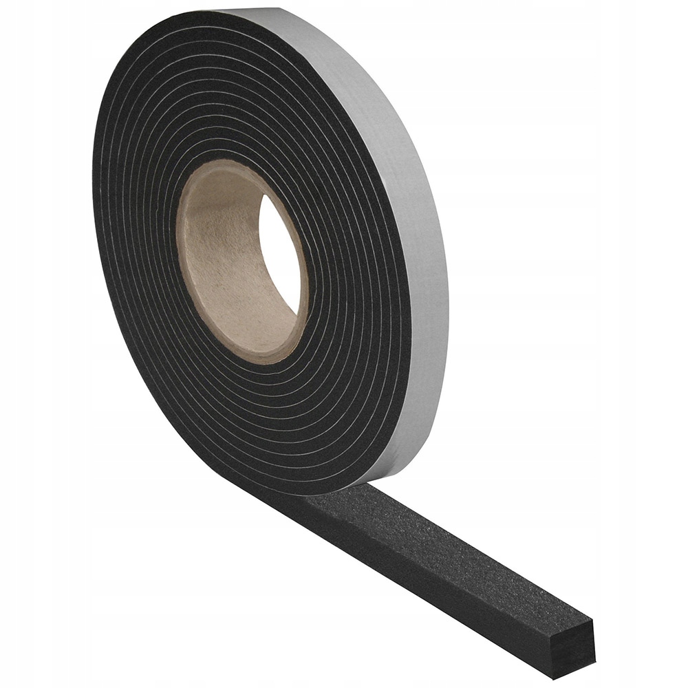 TAŚMA ROZPRĘŻNA USZCZELKA DACHOWA DO OKIEN DRZWI 15MM 20MM 8mb CZARNA