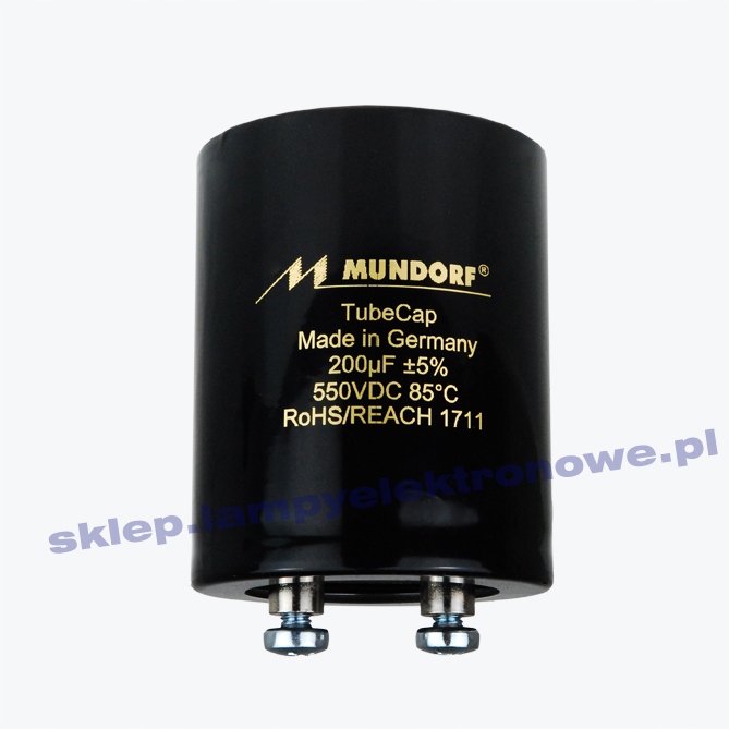 Fóliový kondenzátor Tcap 200uF/550V Chassis Mundorf