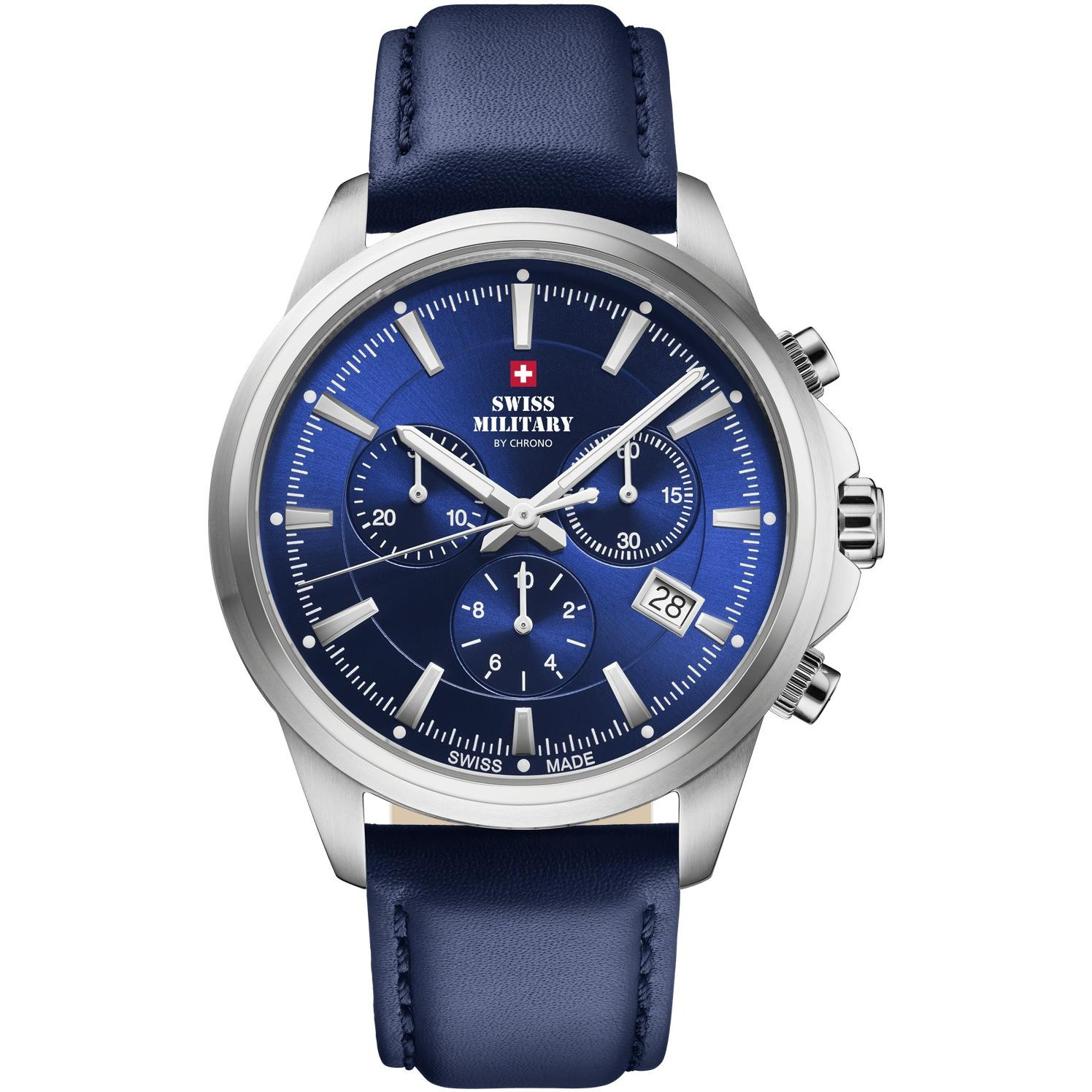 Pánské Hodinky Swiss Military by Chrono SM34107.12 modrý pásek