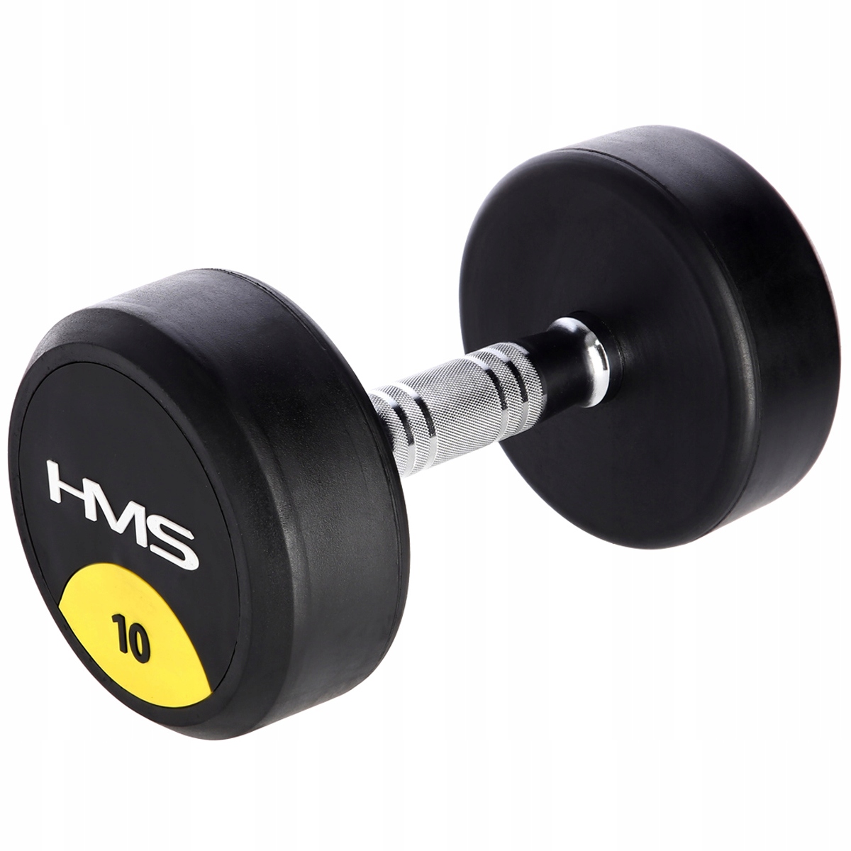 Gumovaná Činka 10 kg Profesionální Rýhovaná Hms Hg Pro Do Posilovny