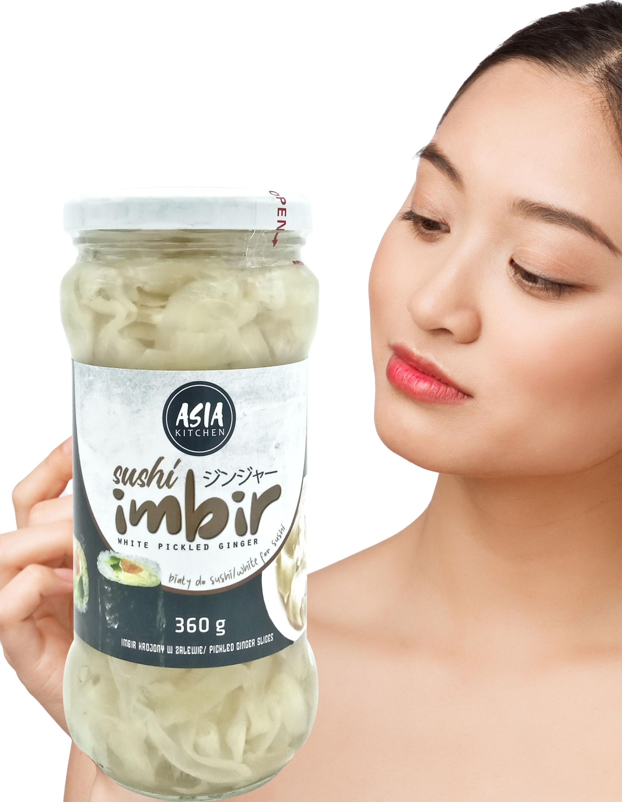 

Imbir Biały Marynowany 360g Do Sushi