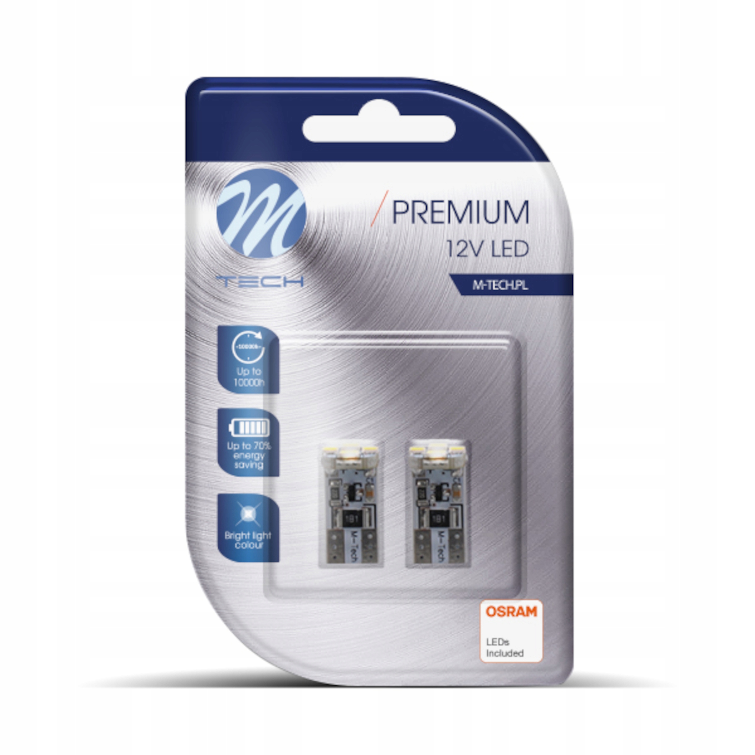 

Żarówki Led M-Tech W5W LB329W 2 szt.