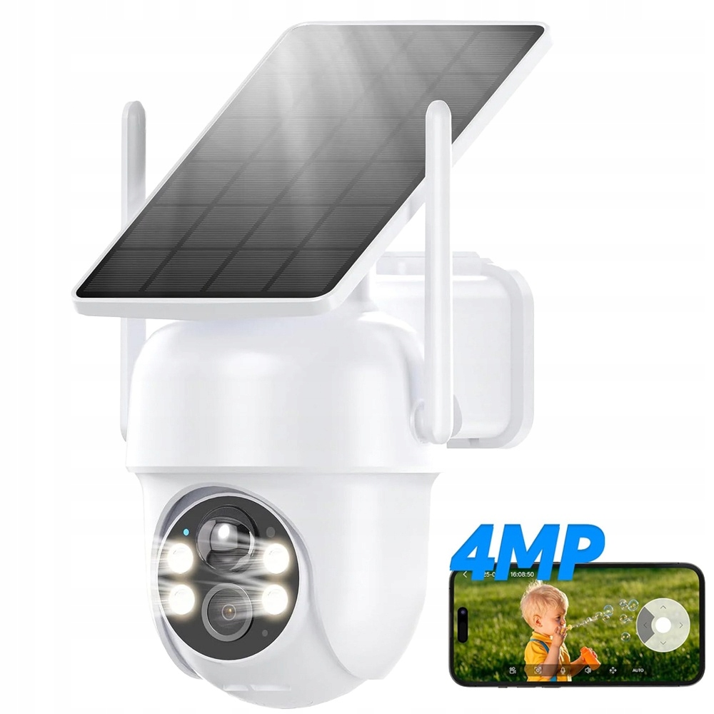 4MP Bezdrátové bezpečnostní kamery napájené bateriemi 2K Noční vidění