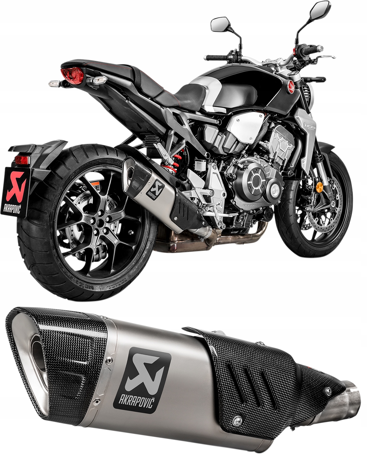 S-H10SO20-HAPLT - Глушитель выхлопной трубы Akrapovic HONDA CB 1000 R 2018-2022