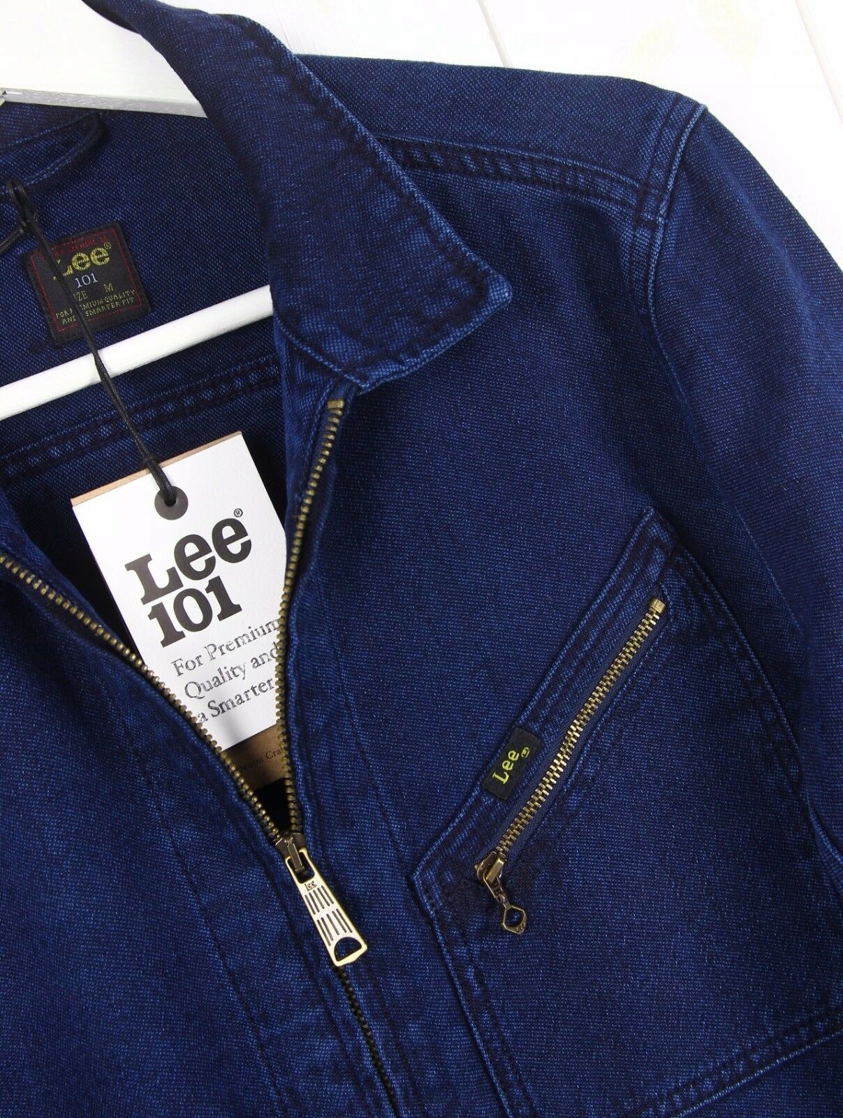 LEE 101 ZIP KATANA KURTKA JEANSOWA _ M Rozmiar M