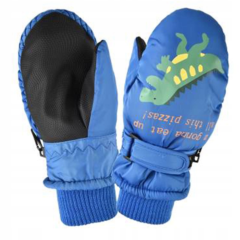 RĘKAWICZKI DLA DZIECI CIEPŁE NARCIARSKIE JEDNOPALCZASTE NIEPRZEMAKALNE MIŁE