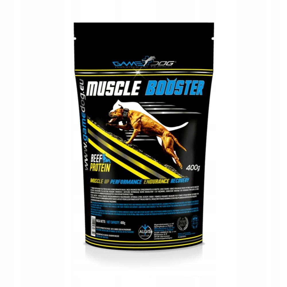 Levně Game Dog Muscle Booster 400g Zvyšuje Sílu A Vytrvalost U Psa