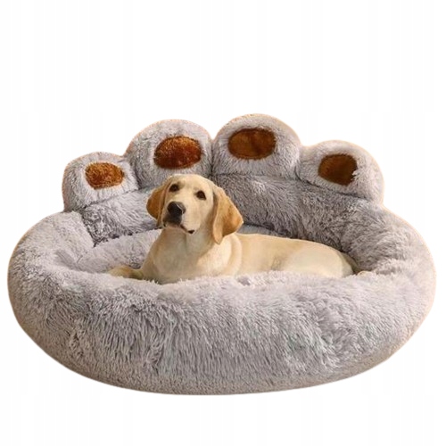 Levně Pelíšek Měkké Chlupaté Tlapky Pro Psa Kočku Potah XL 80 cm