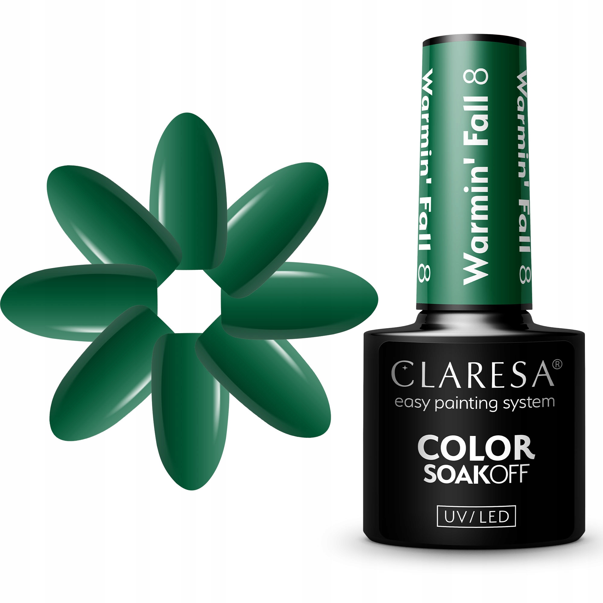 

Claresa Lakier Hybrydowy WF8 5ML Butelkowa Zieleń