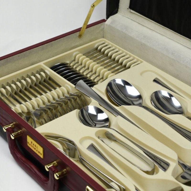 Komplet sztućców w walizce ARIA 72-elementowy Linia Aria