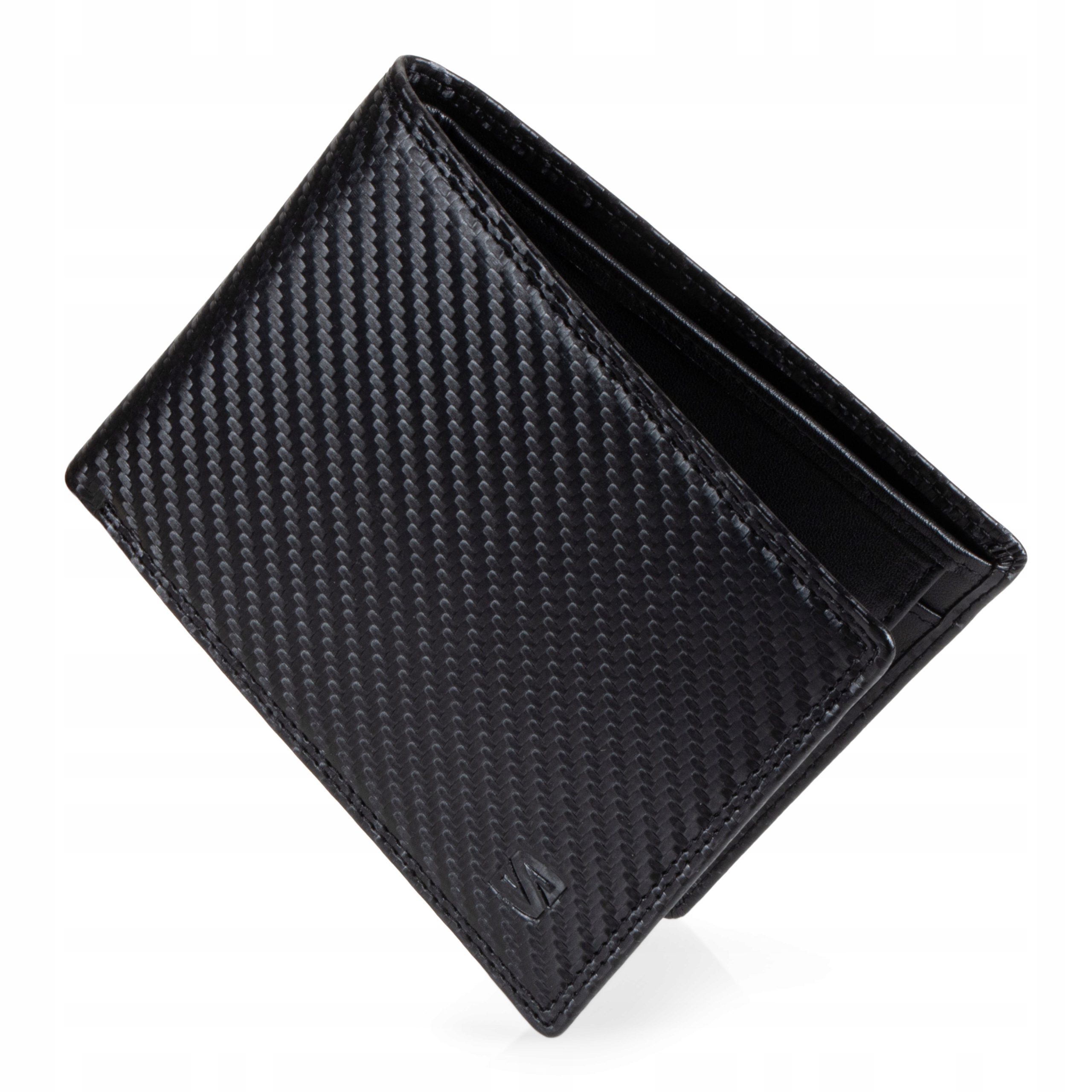 Serasar, pánská kožená peněženka [Carbon] s Rfid ochranou, černá