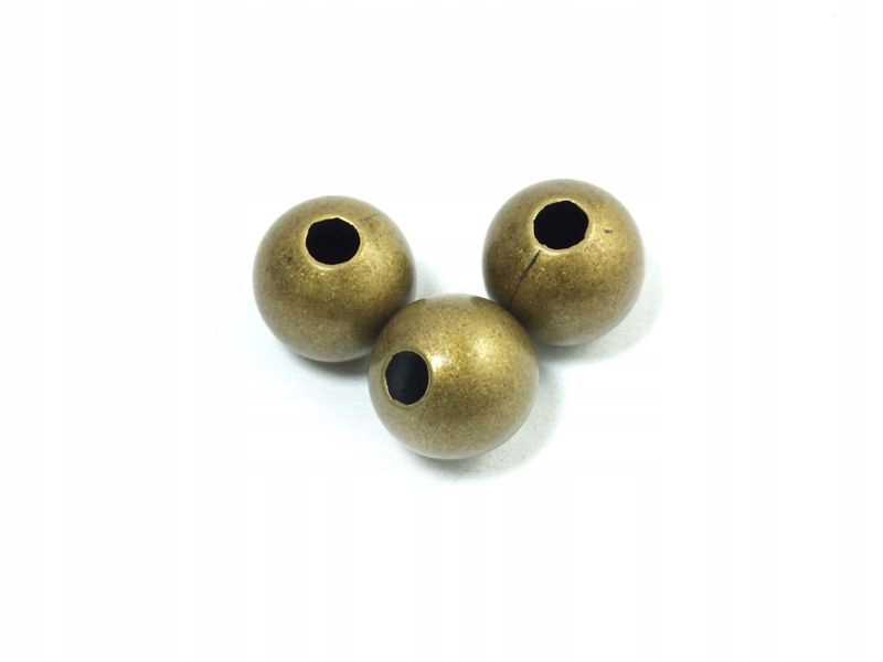 Kula pozlacana antyczna 10 mm 2 sztuki