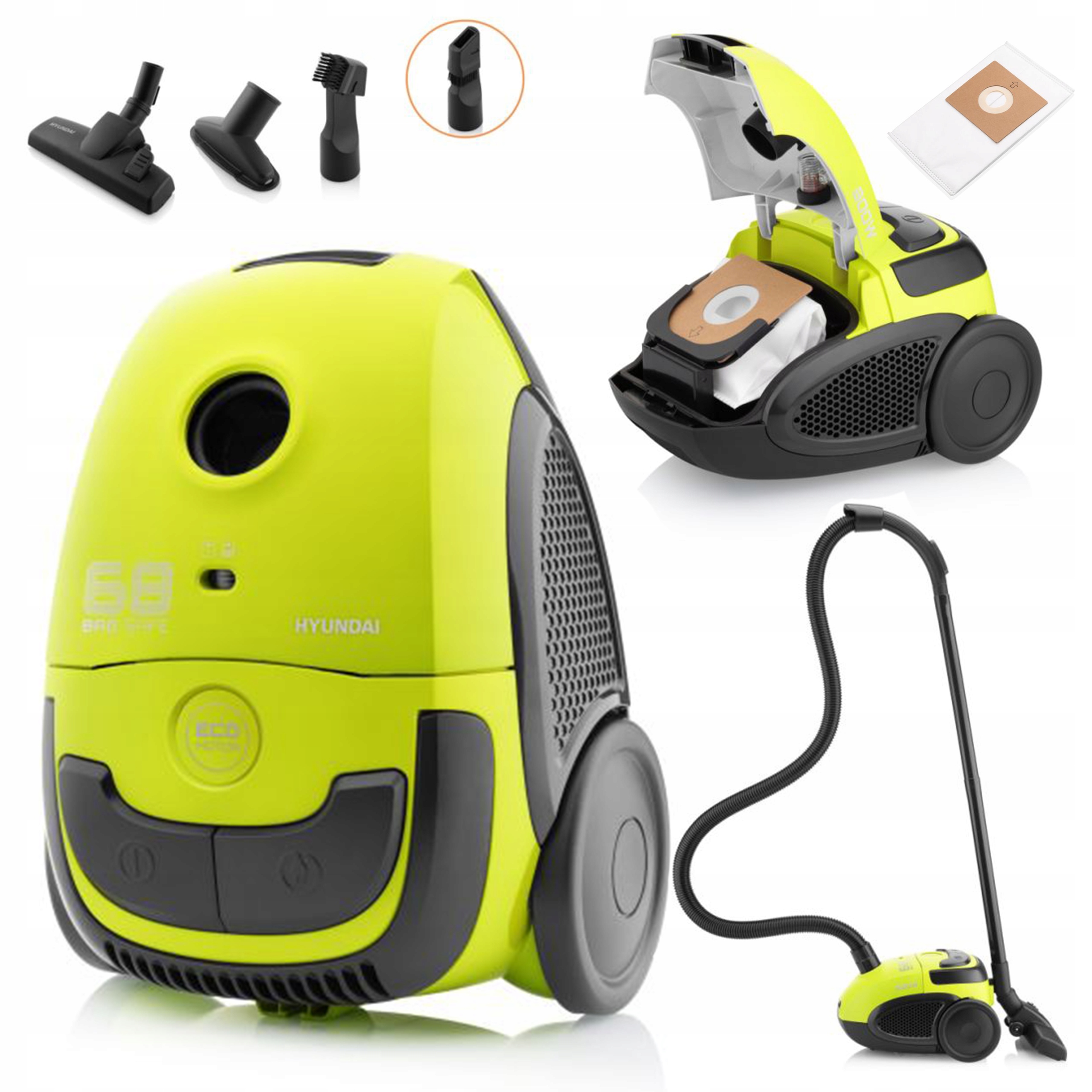 Odkurzacz Workowy Tradycyjny Podłogowy do Dywanów Paneli Wykładzin Eco 800W