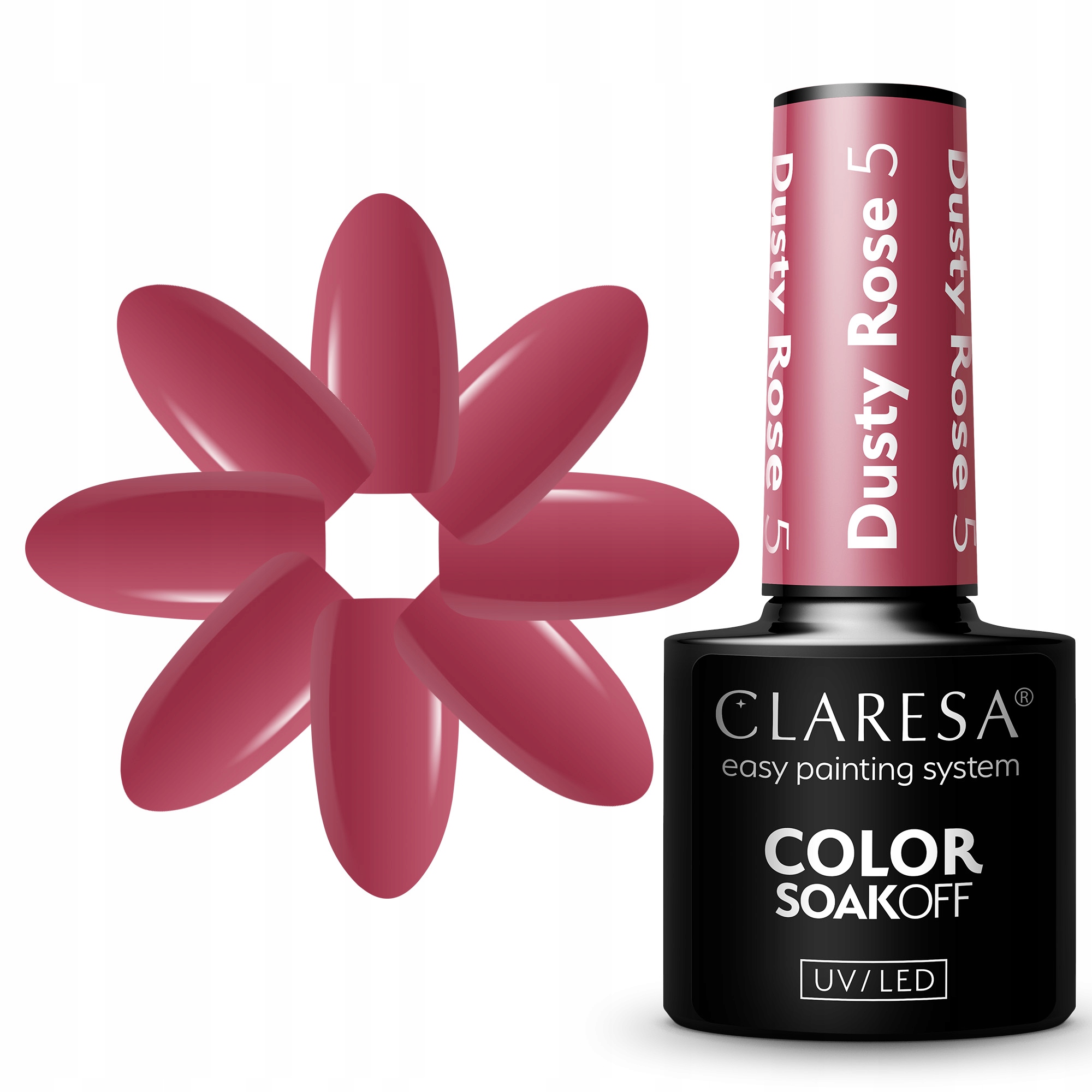 

Claresa Lakier Hybrydowy Dusty Rose 5 Różowy