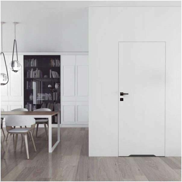 Zestaw Drzwi ukryte Ościeżnica Sara Eco 2 Wc bezprzylgowe prawe 70 cm