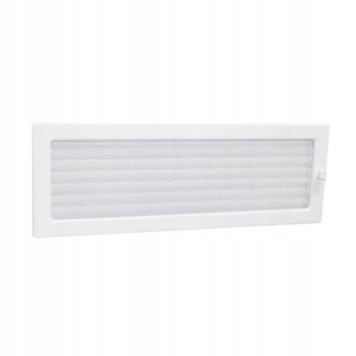Mřížka krbová uzavíratelná s rámečkem a síťovinou Lkm, 170 x 490 mm, bílý l