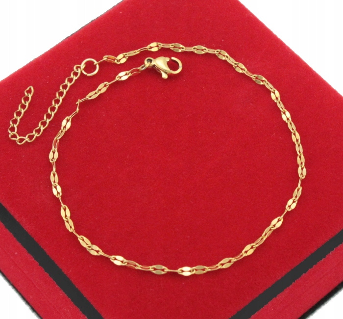 

Bransoletka Złota Na Nogę Glamor Stal Chirurgiczna