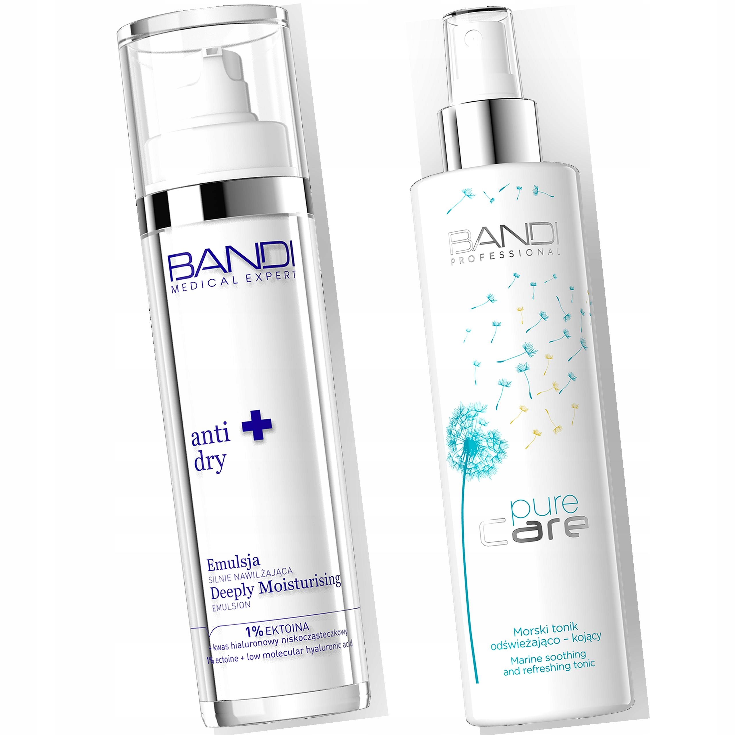 Zestaw Bandi Krem Nawilżający Tonik Do Twarzy Komfort skóry