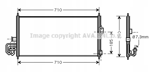 Kondenzátor, klimatizace Ava Quality Cooling DN5201