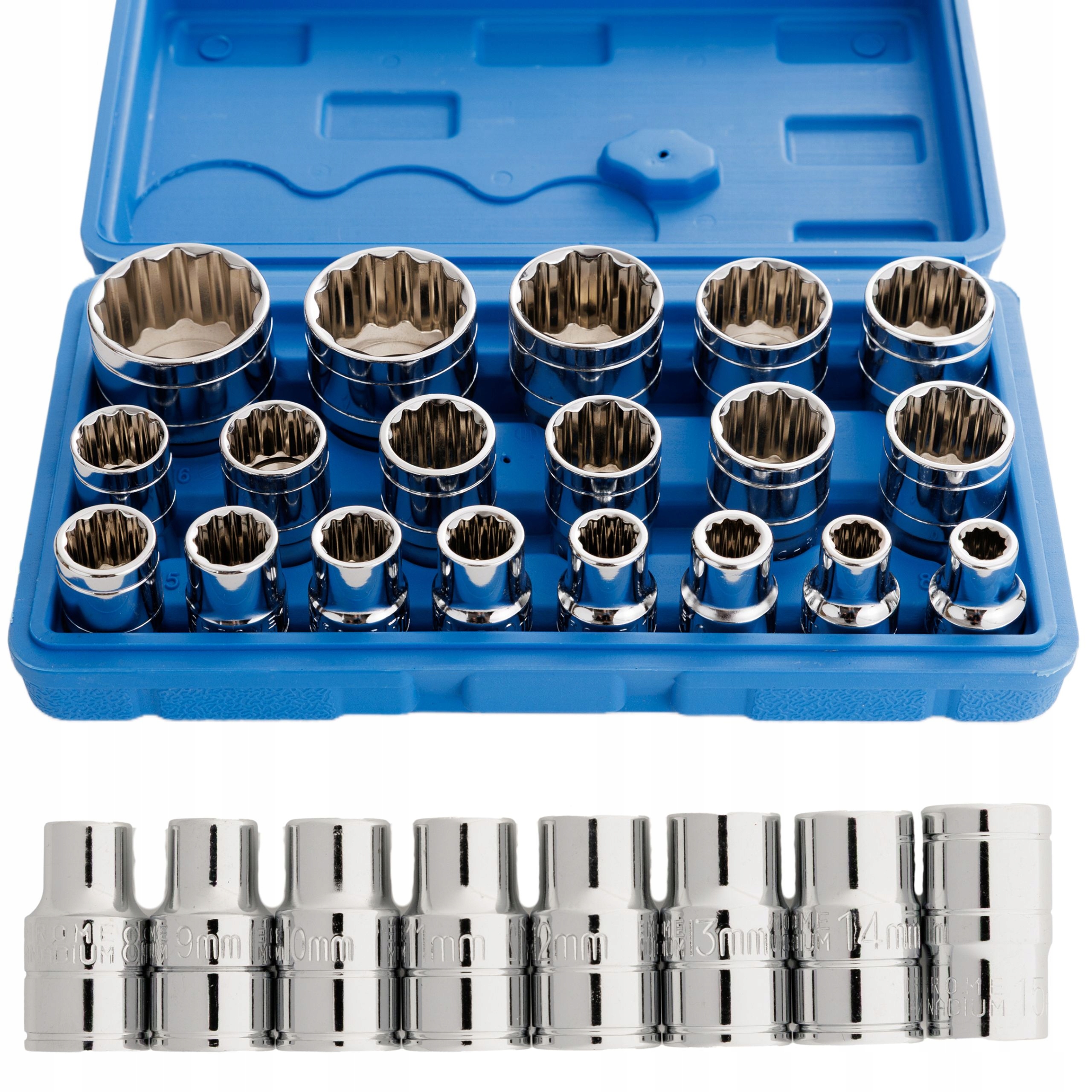 ZESTAW NASADEK 12-KĄTNYCH 1/2