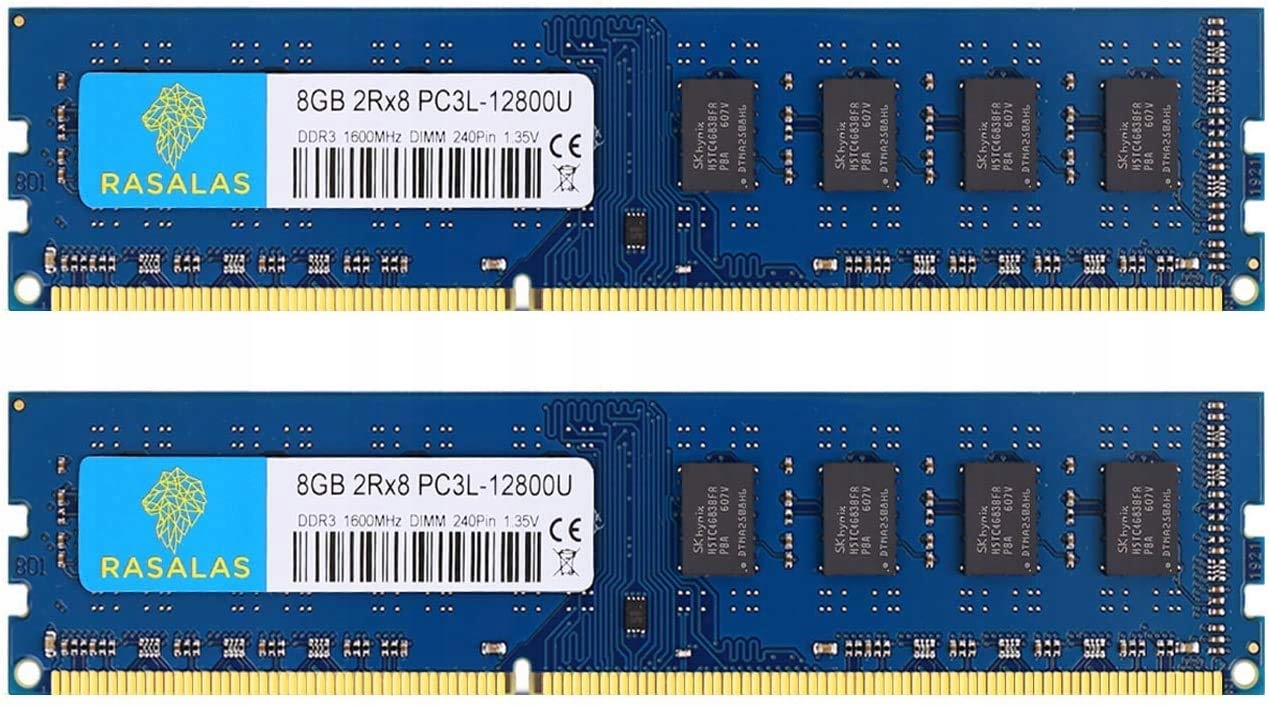 Pamięć RAM Rasalas PC3-12800U 16 GB DDR3 1600 MHz (2x8 GB) DDR3L