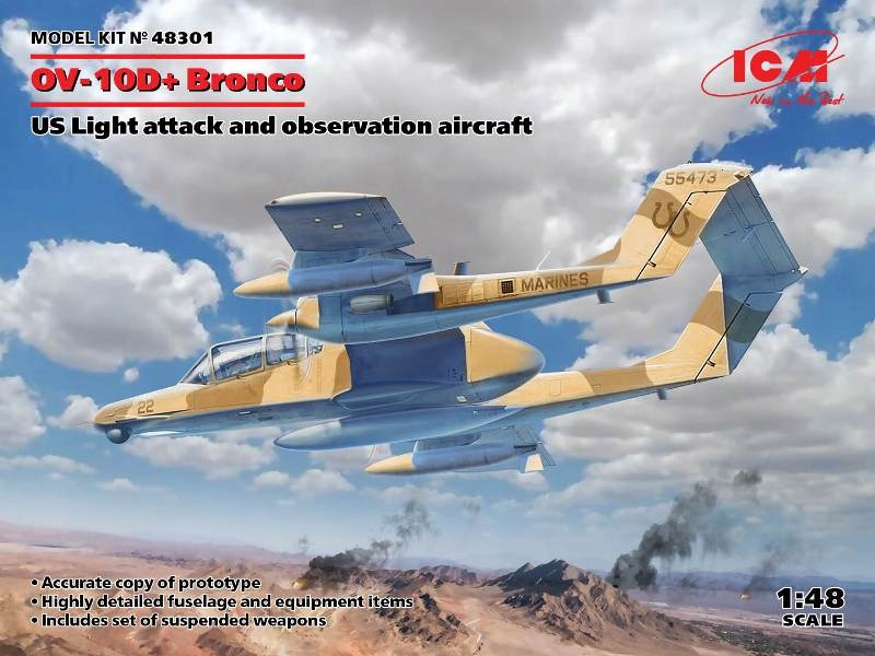 OV-10D+ Bronco Light útočný a pozorovací letoun 1:48