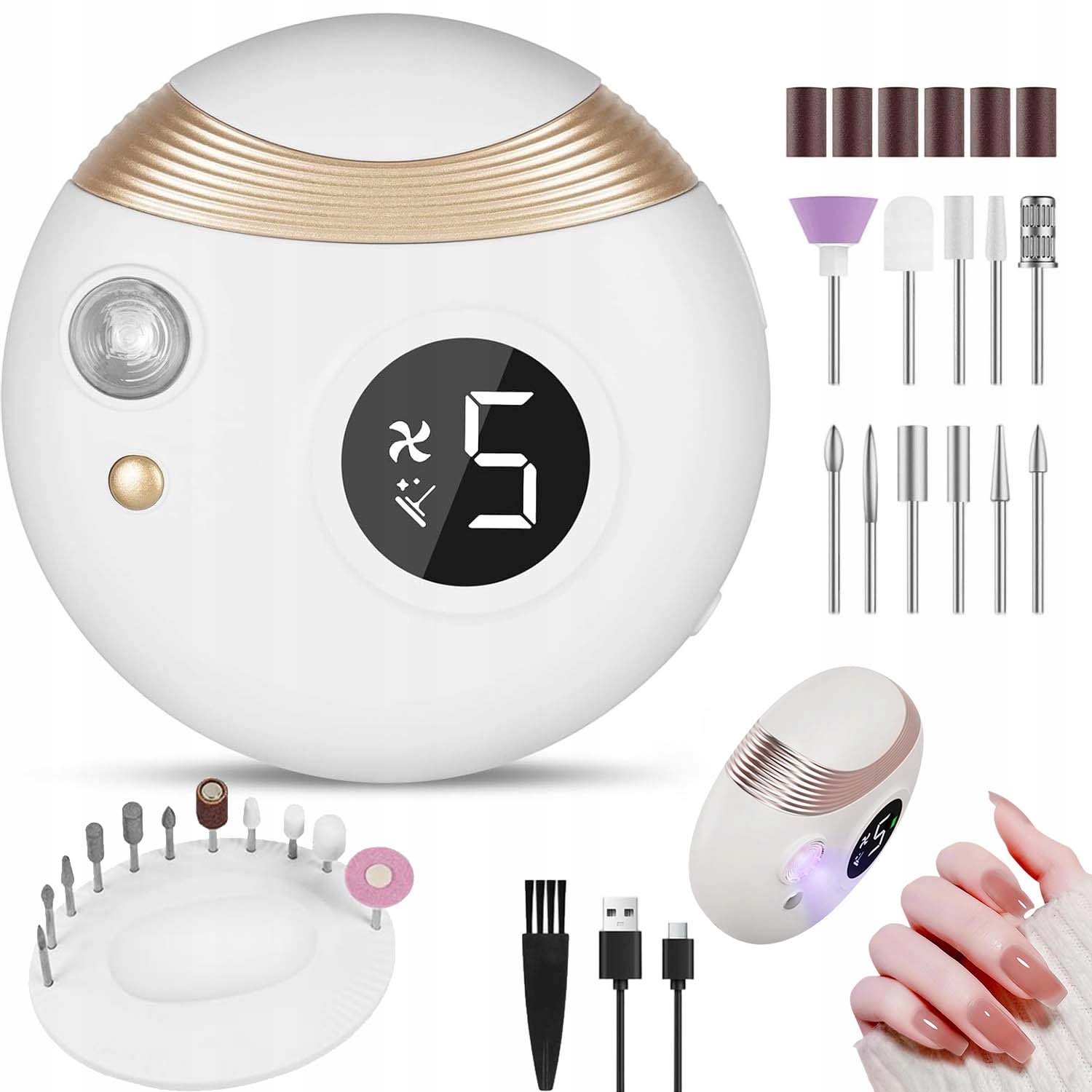 Elektrický Multifunkční Zastřihovač Nehtů S 11 Řezacími Hlavami