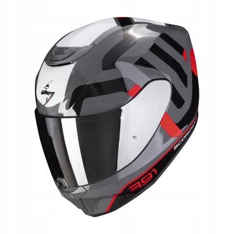 SCORPION KASK EXO-391 AROK GREY-RD-BK M