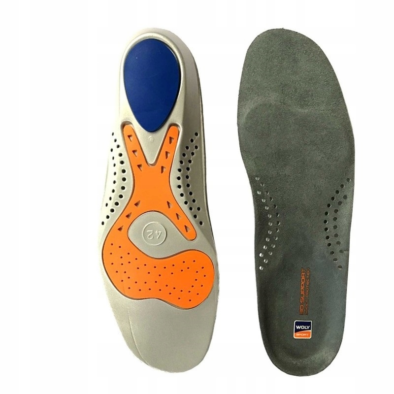 G296 WKŁADKI DO BUTÓW WOLY ANTI-SHOCK PLUS 3D 36 Marka inna