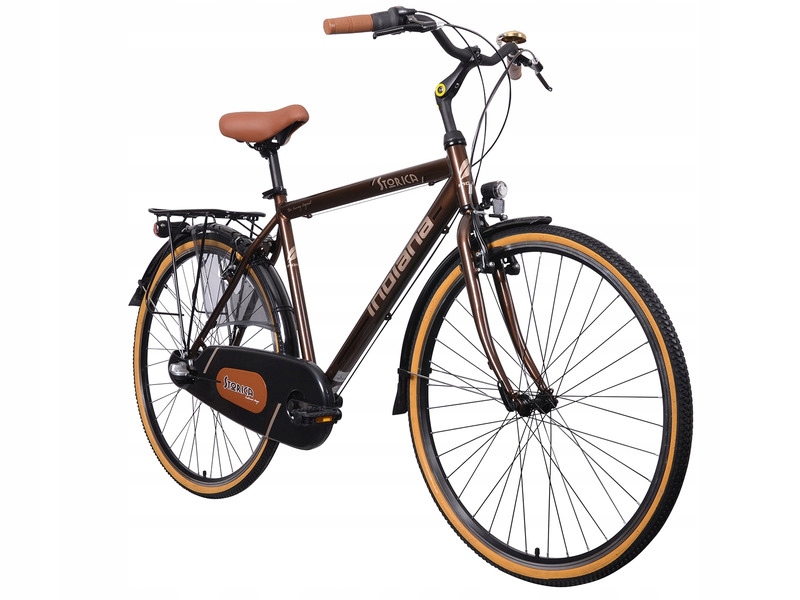 Rower miejski Indiana Storica 140 3 Biegi 28 cali męski Brązowy
