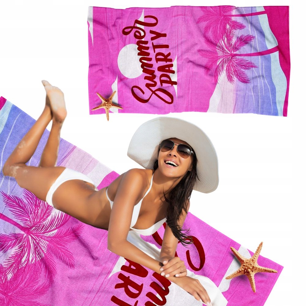 DUŻY RĘCZNIK PLAŻOWY SZYBKOSCHNĄCY 70X140 KĄPIELOWY Z MIKROFIBRY WZORY XL %