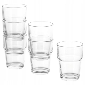 

Szklanka x6 Ikea Reko szkło bezbarwne 170ml 9cm