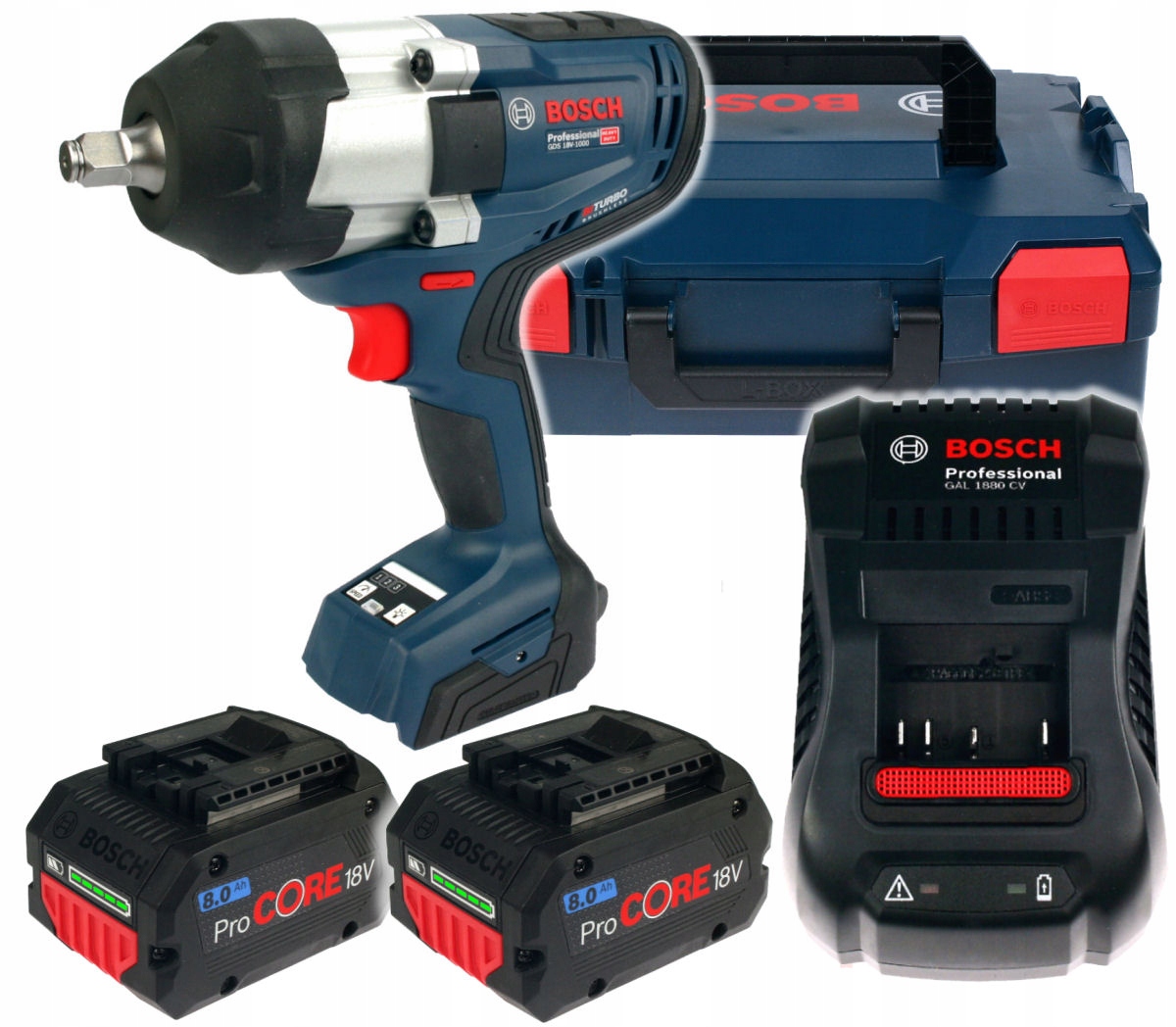 

Klucz Udarowy Gds 18V-1000 Bosch Biturbo 2x8,0Ah