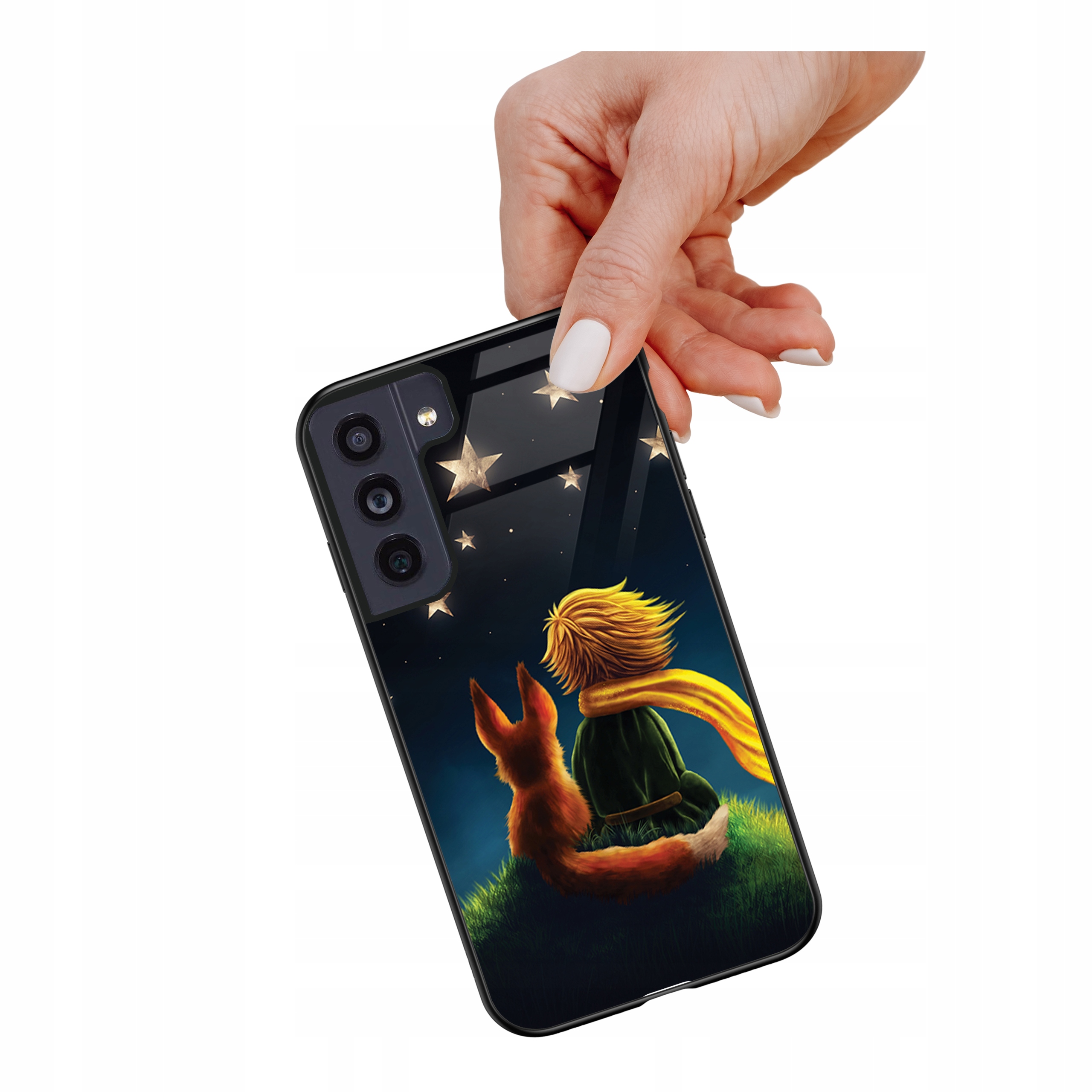 Etui szklane ceramiczne do Samsung Galaxy S23 Mały książe i lisek