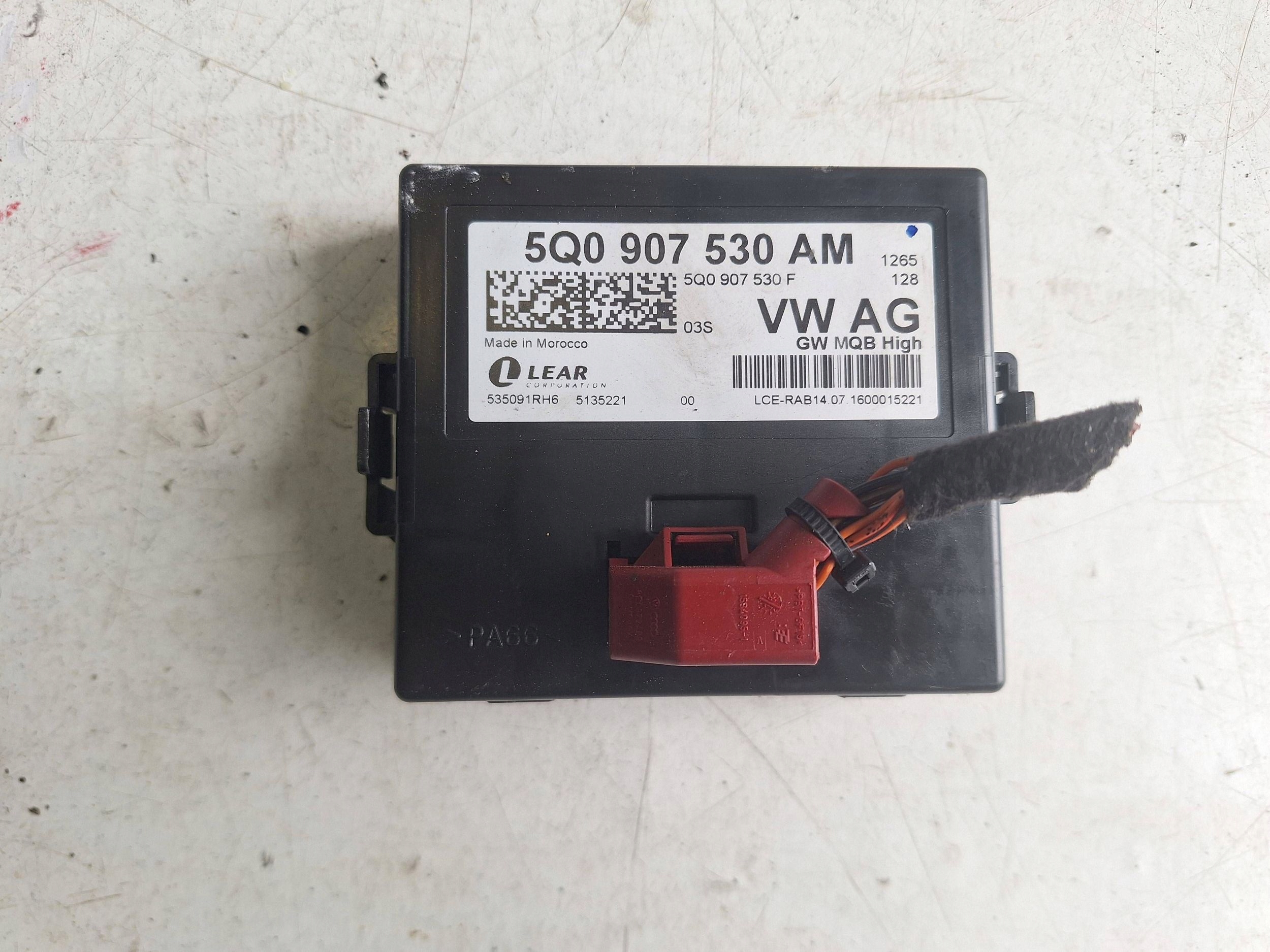 VOLKSWAGEN SEAT SKODA AUDI module GATEWAY 5Q0907530AM