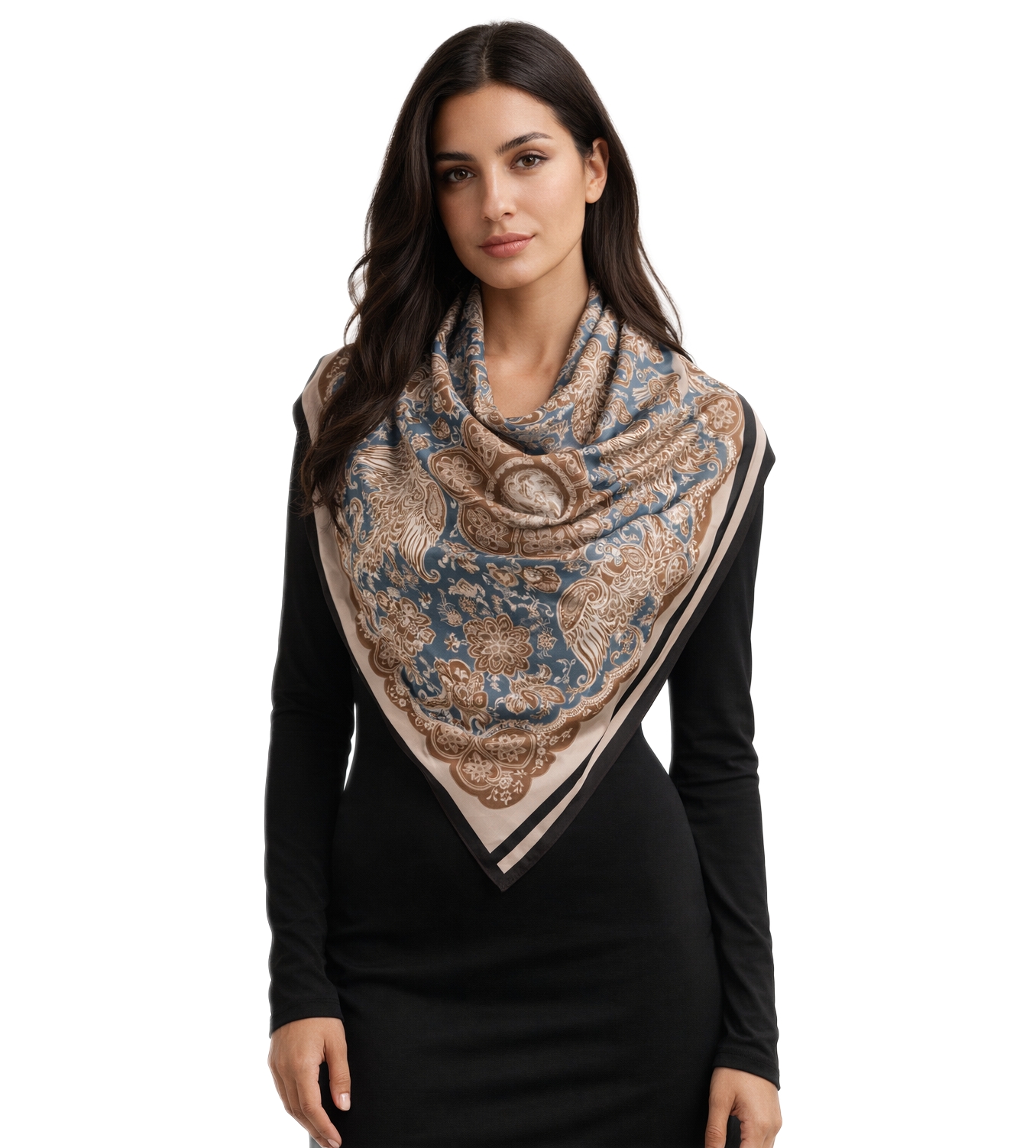 Hedvábný Šátek 100% Přírodní Morušový Hedvábí Značka Kvalita Q