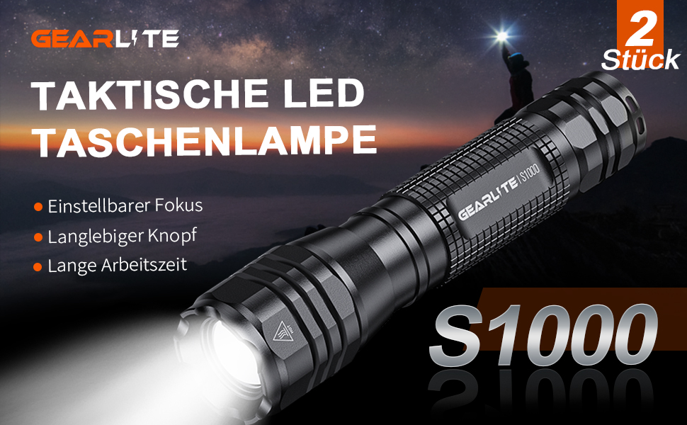 Gearlite Lampa Latarka LED Kemping ZESTAW 2-PACK — miniatura 8