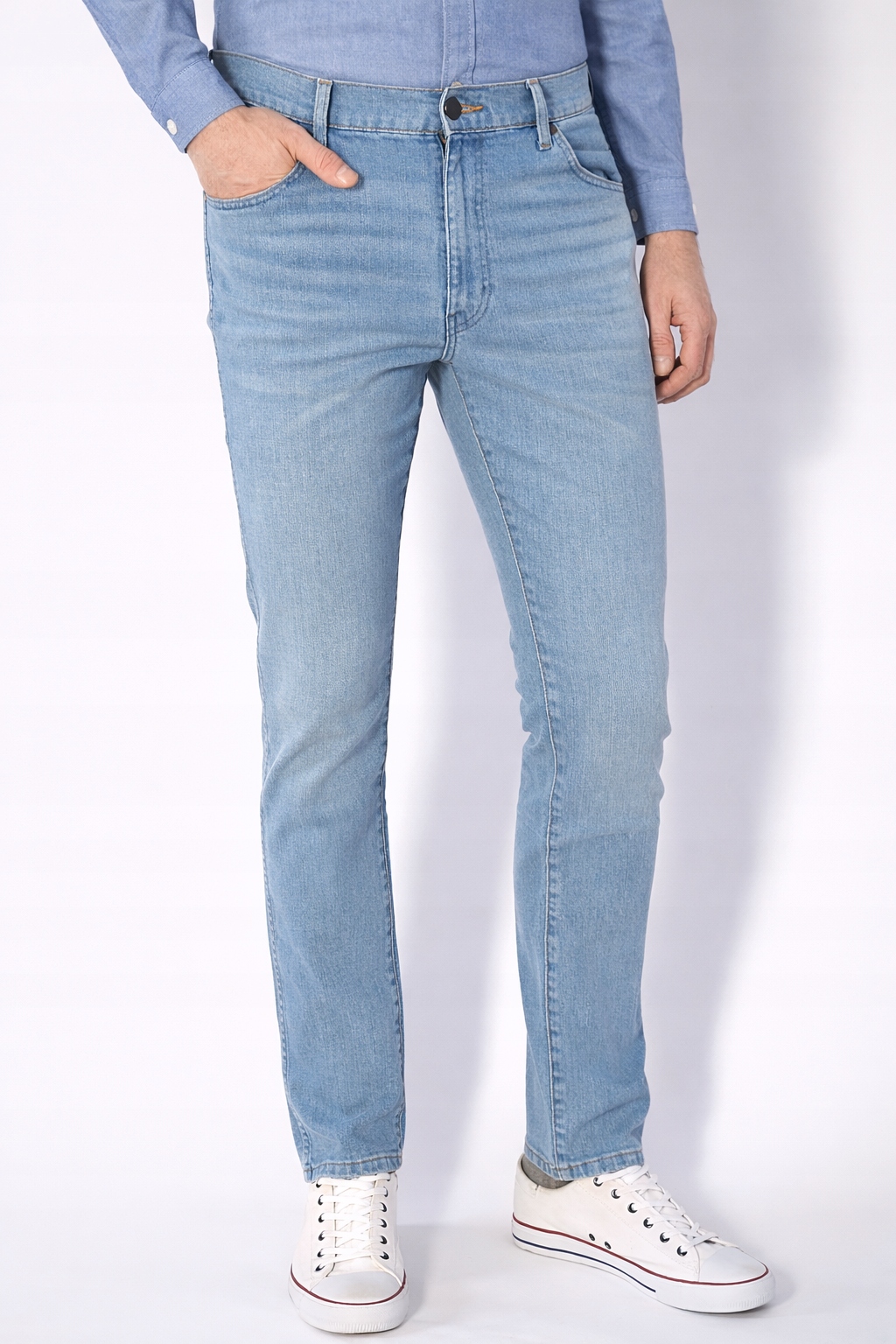 Pánské džíny Wrangler Larston Slim Tapered W33 L30 Halt 112347425 Zúžené