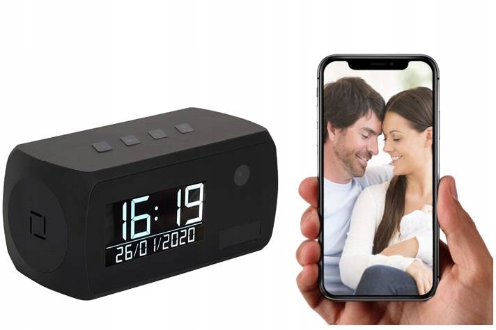 Mini kamera Budík Pir rok na baterii LS6