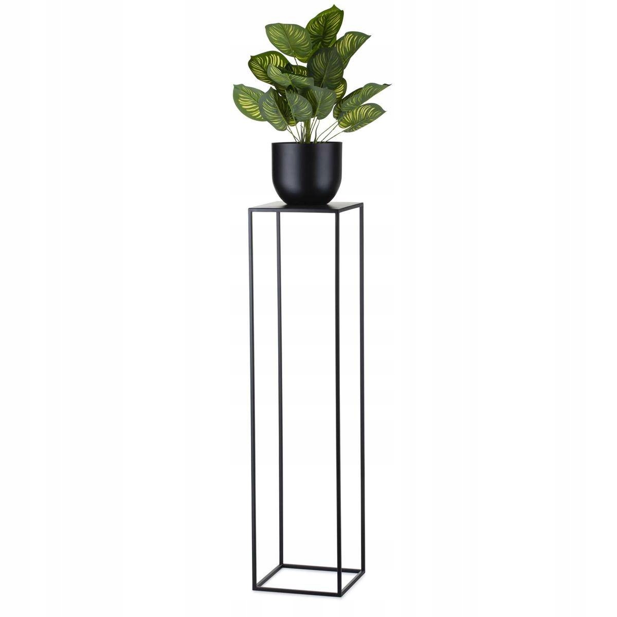 

Kwietnik stojący nowoczesny 100 cm czarny solidny