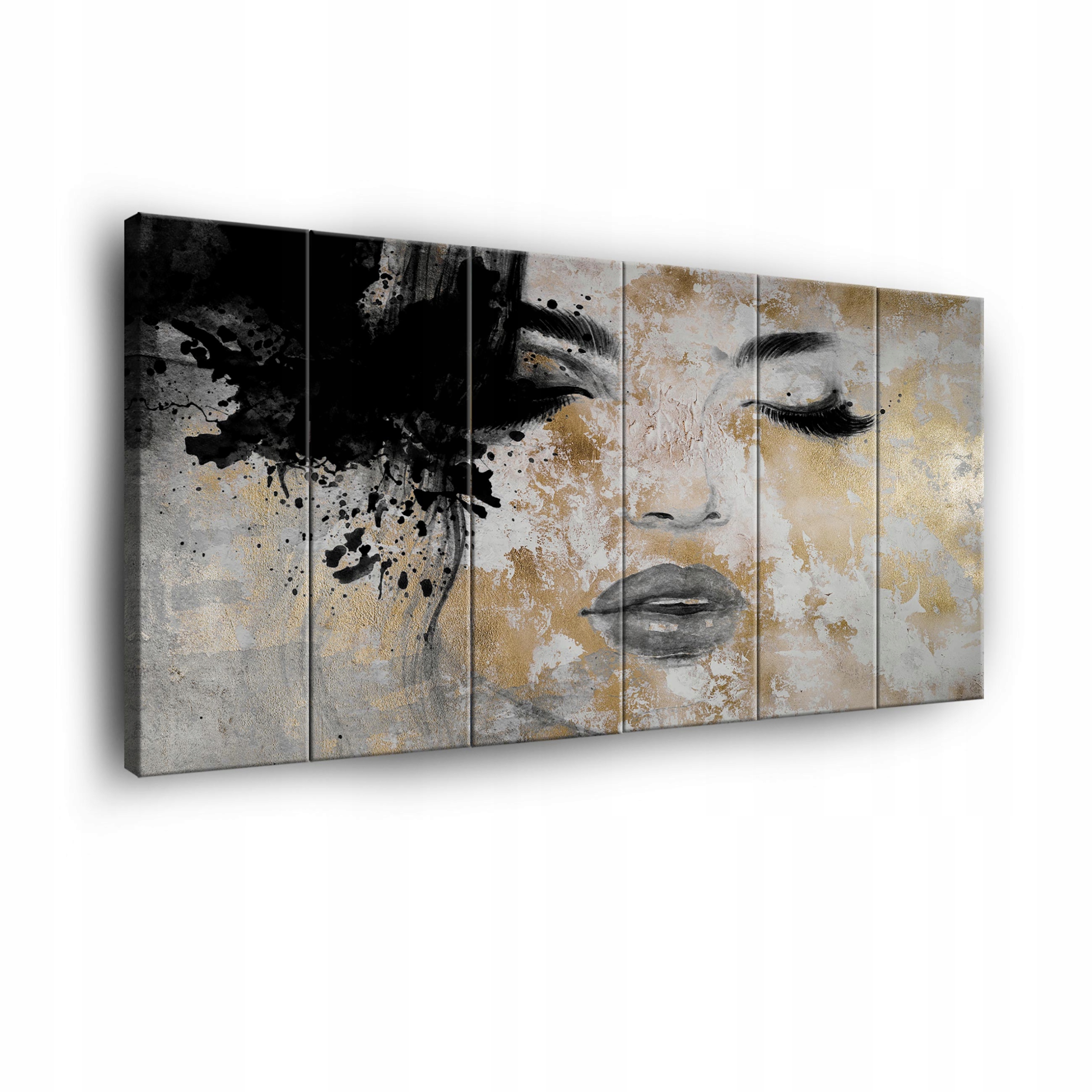Obraz Žena Zlato Na Plátne Stena 6 Častí Spálňa Obývacia Izba 180x100