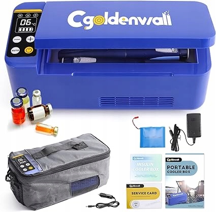 Mała Przenośna Lodówka Na Insulinę Temperatura chłodzenia poniżej temperatury otoczenia 2°C