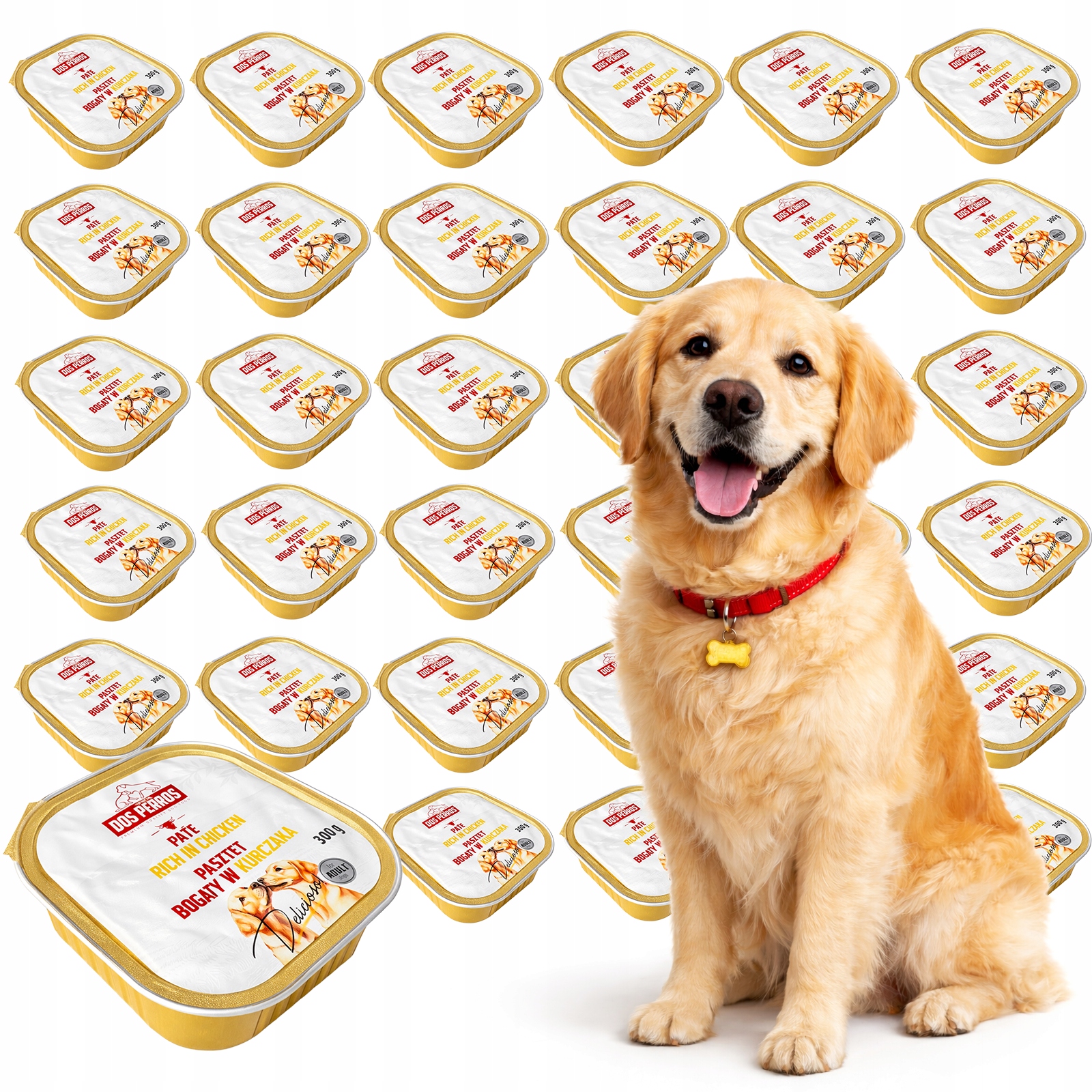 Dos Perros vlhké krmivo pro psy Kuřecí alupak 36x300g Paštika