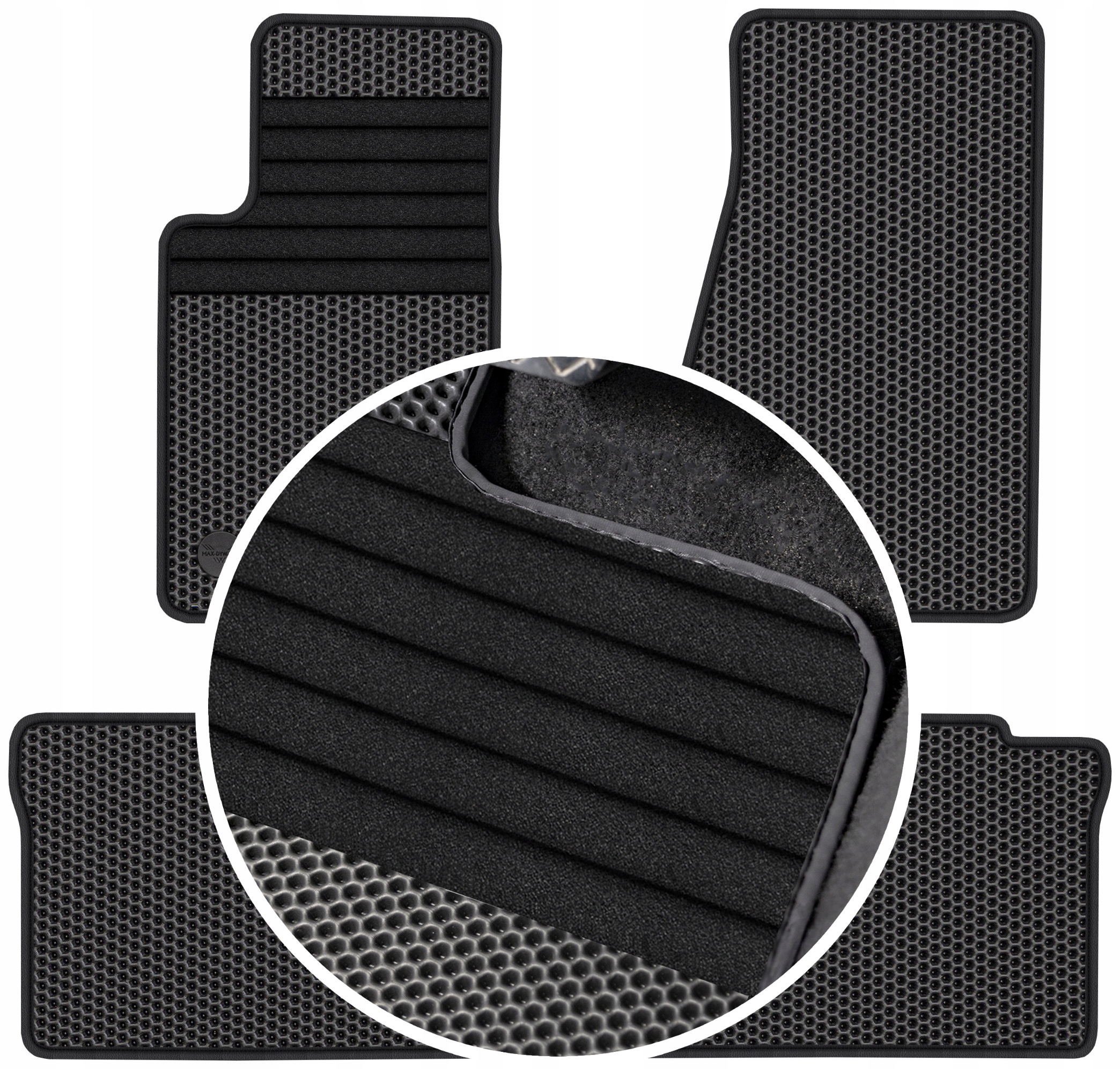 Grand Cherokee III Wk 05-10 Gumové koberce Eva Eternity Vyztužení XXL