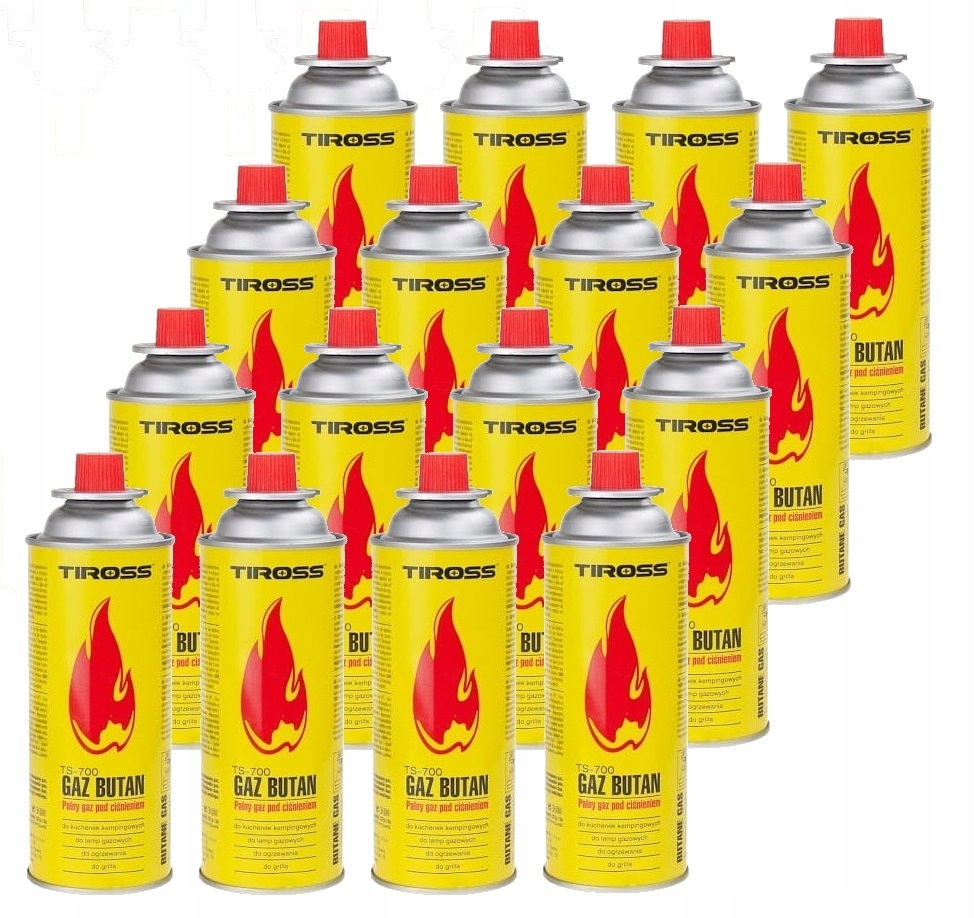 

Gaz Nabój Kartusz 400ML do Kuchenki Palnika x16