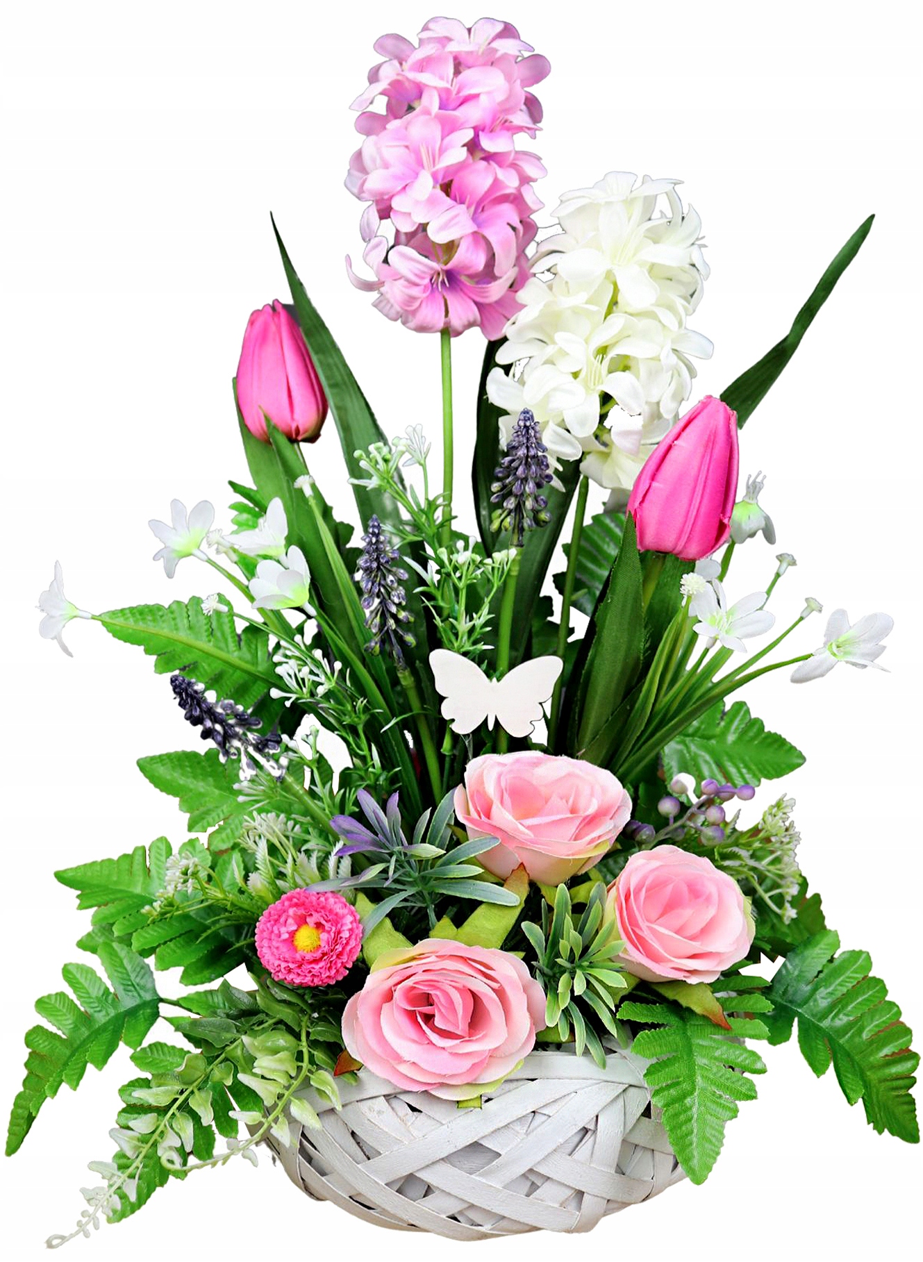 Stroik Koszyk Krem/Róż 50x35